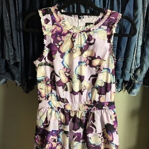Banana Republic Dress in Purple and Cream Floral